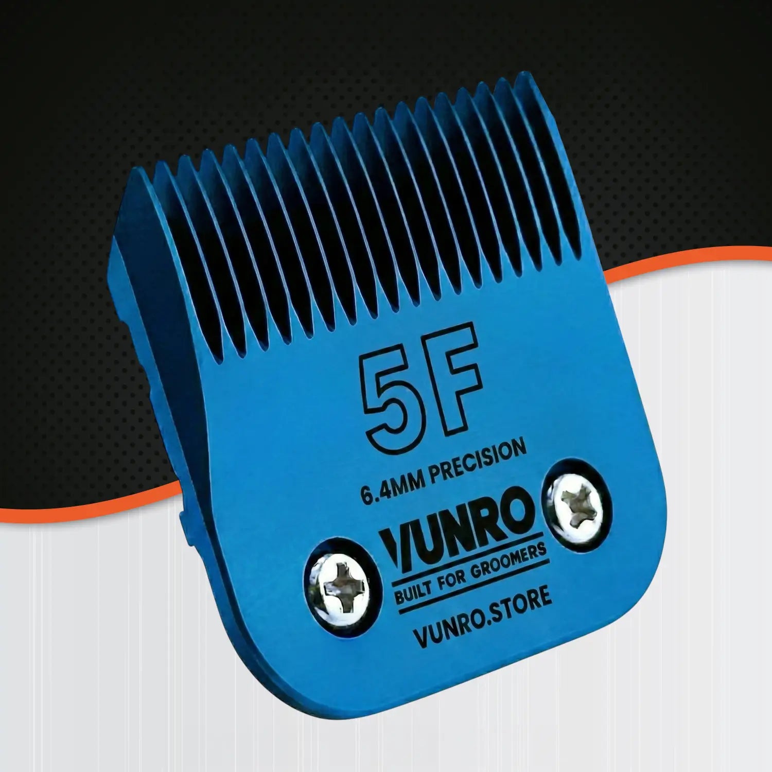 5F Blue Steel Dog Clipper Blade (6.4 mm) by VUNRO