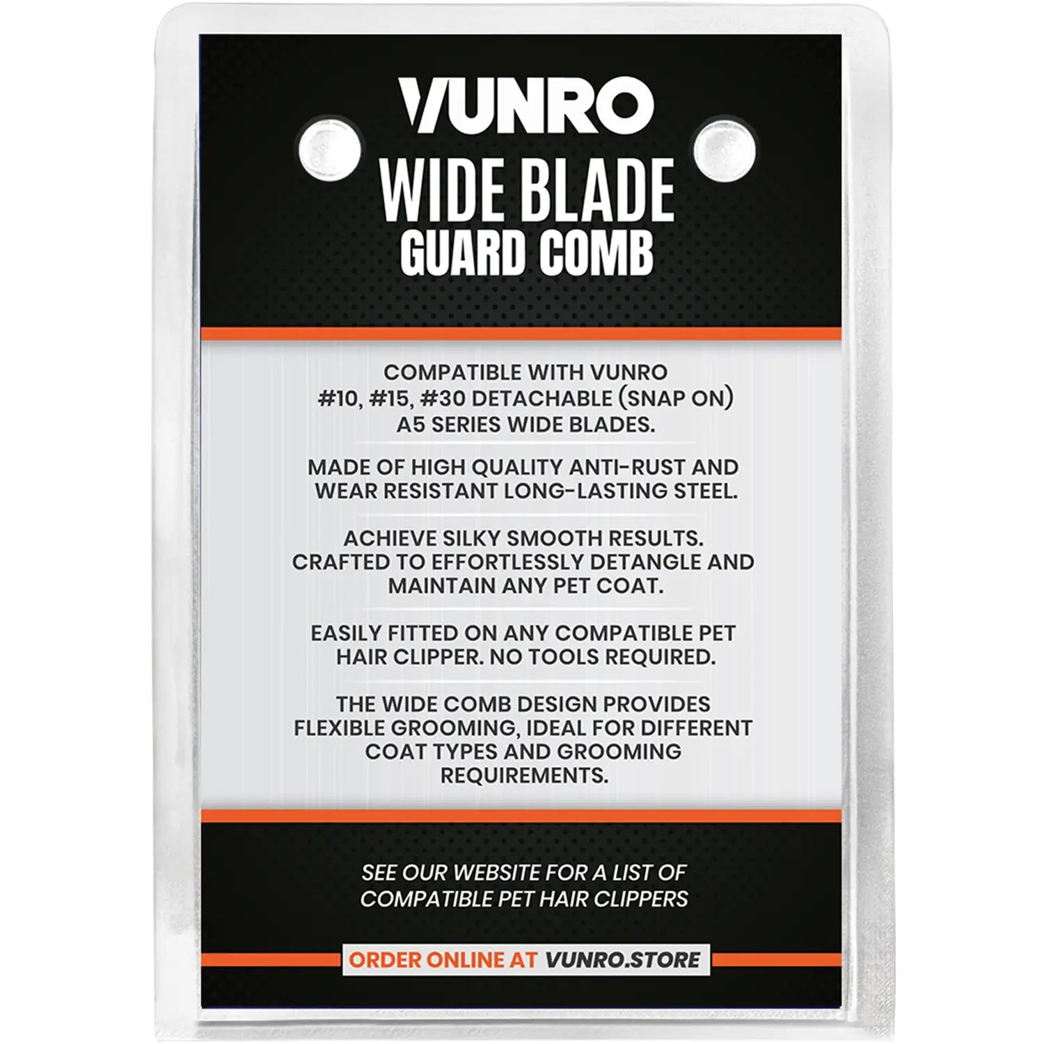 19mm ColorMax (3/4″) Wide Blade Comb Attachment by VUNRO